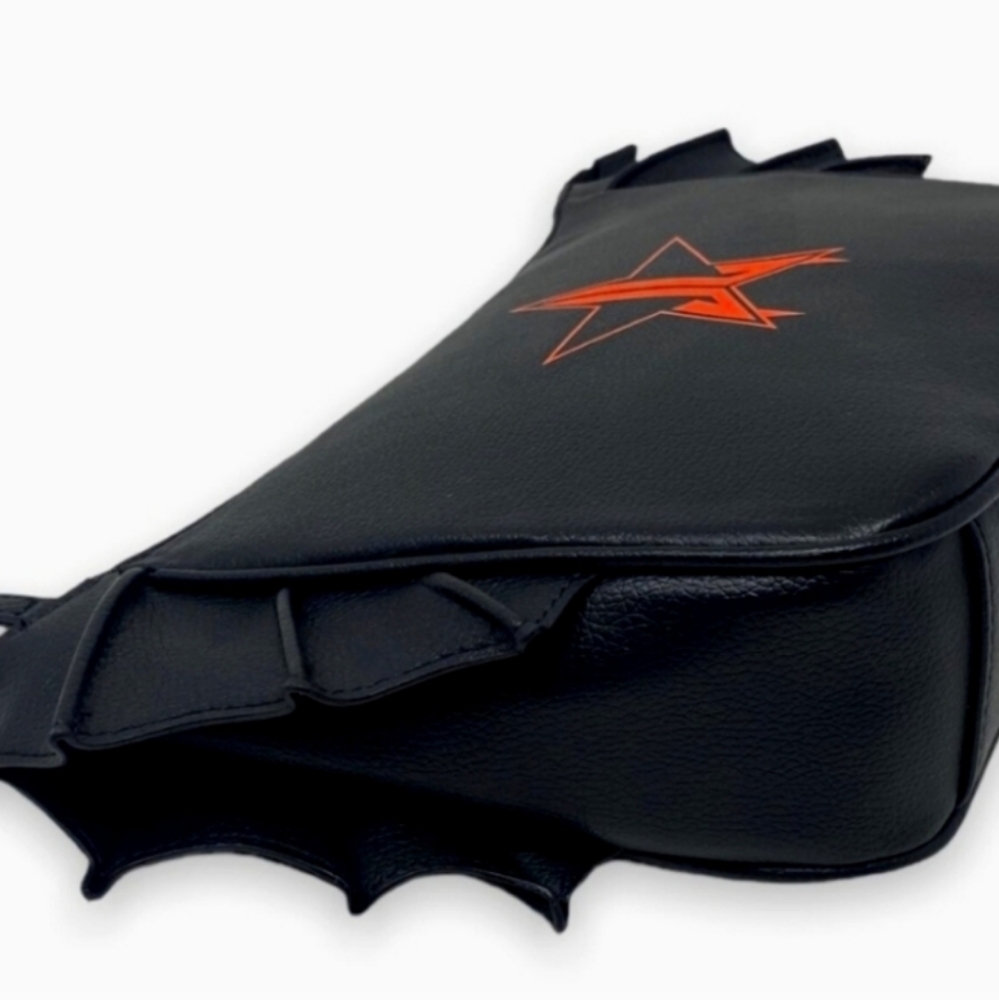 Jeffree Star BlK Bat Wing Full Zipper Handbag/Makeup Bag HALLOWEEN Ret. … - Picture 3 of 5